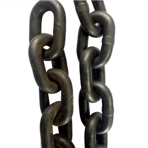 Ketjun valmistus seosteräslenkkiketju G80 25*75 mm musta nostoketju